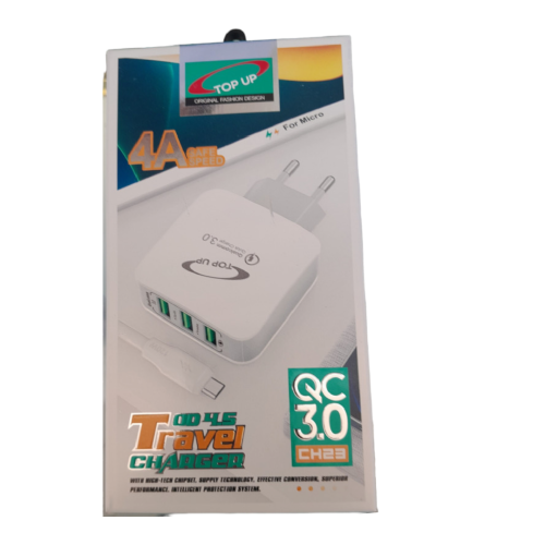 TOP UP fast charger 3.0A 3 USB ports