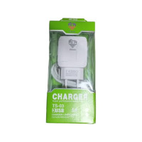 ቴክሳስ ቻርጀር TEXAS CHARGER TS-03 3USB CHARGER + DATA CABLE