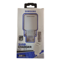 SAM-1 Samsung fast charger 3 USB port 3.1A ሳምሰንግ ፈጣን ቻረጀር