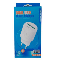 DR-02 Dual USB Trouble fast charger 3.0A output